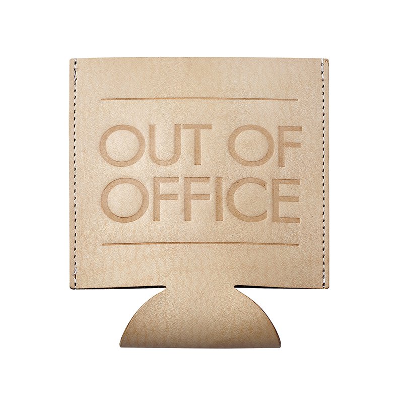 Leather Coozie - Out of Office