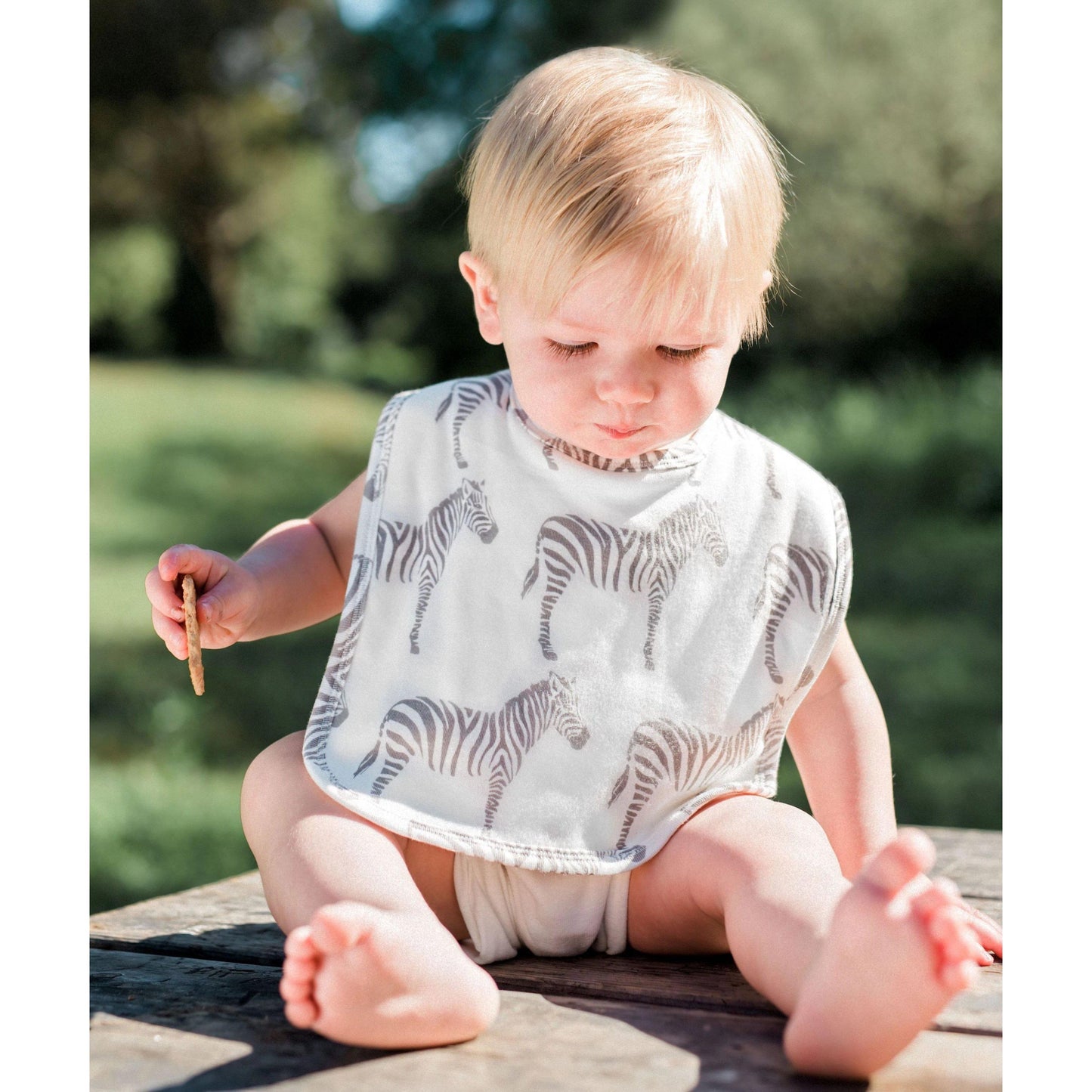 Traditional Bib - Grapefruit by Milkbarn-White Pier Gifts