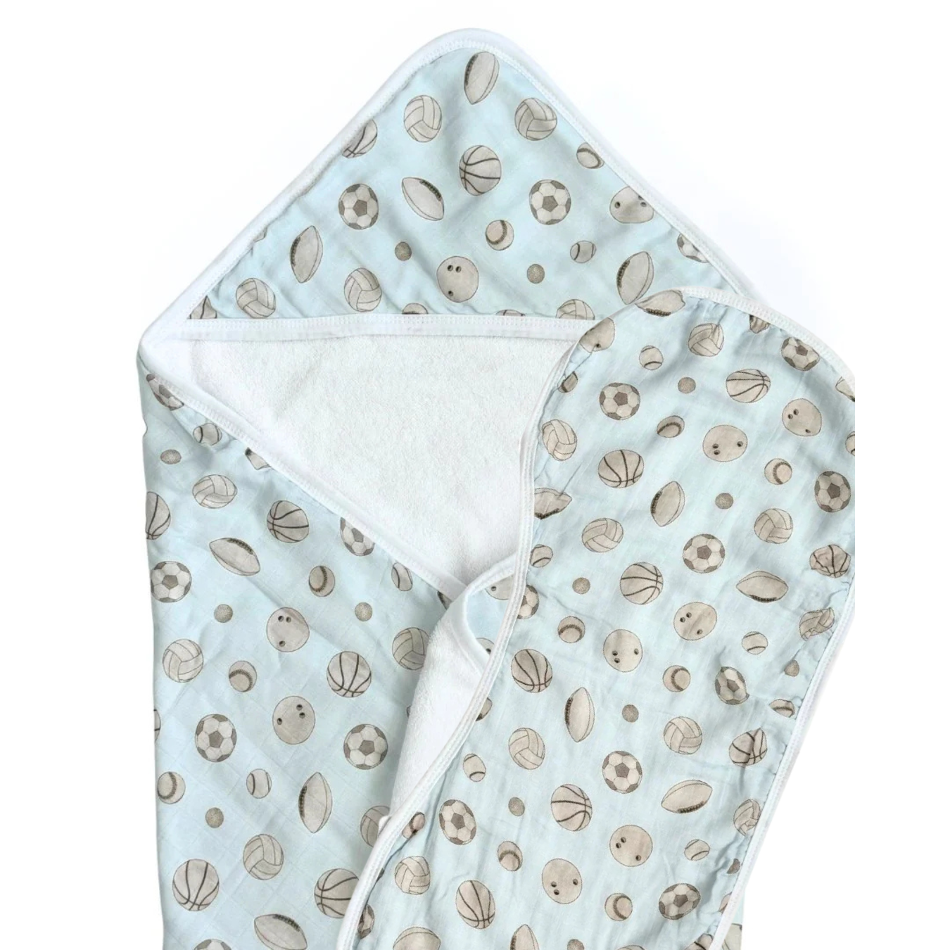 Baby Gift Set – 2-in-1 Burp Cloth & Bib + Hooded Towel