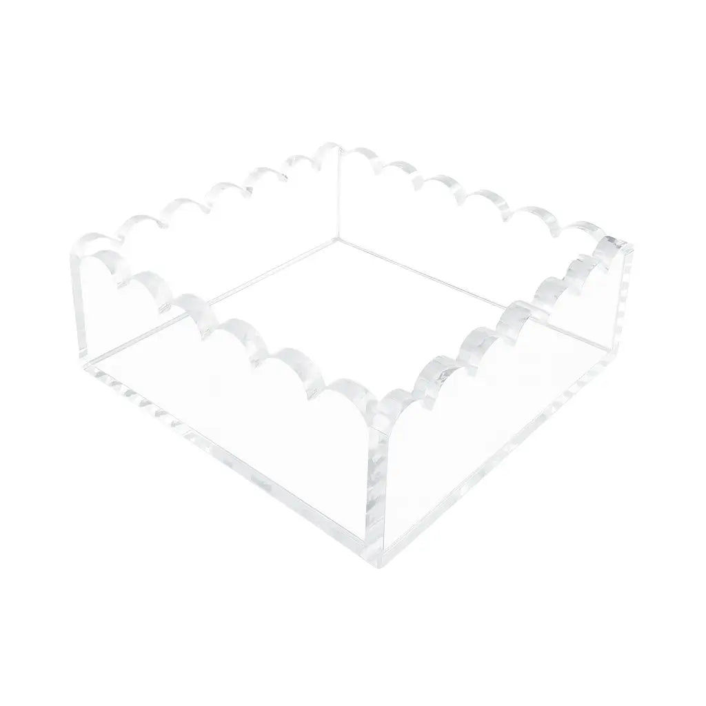 Scalloped Acrylic Napkin Holder