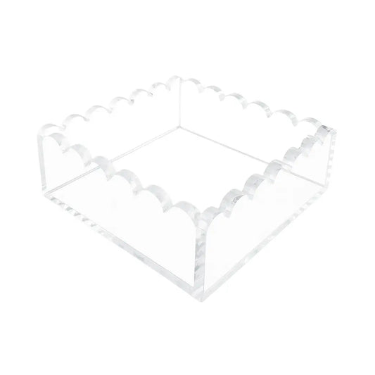 Scalloped Acrylic Napkin Holder