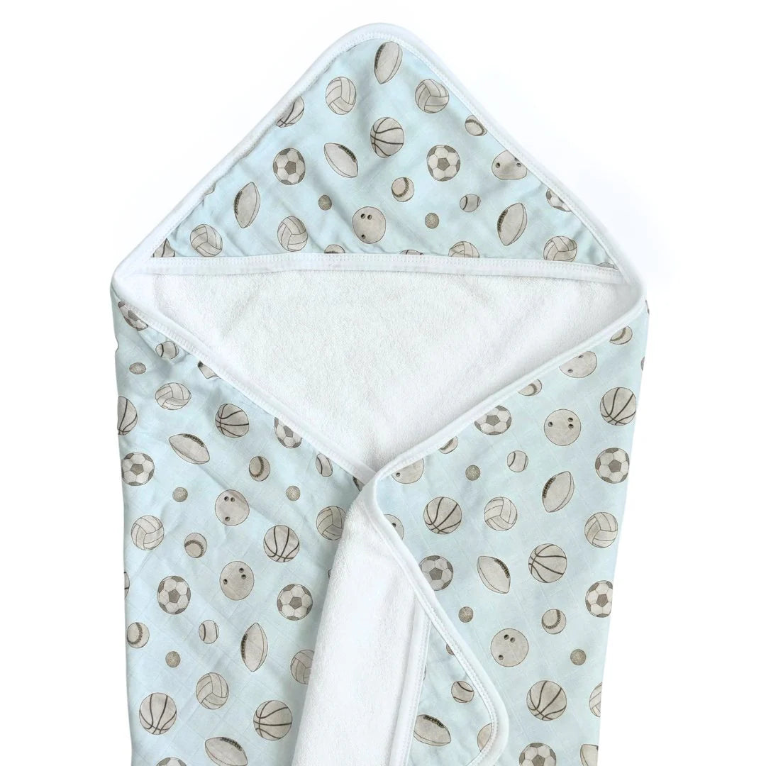 Baby Gift Set – 2-in-1 Burp Cloth & Bib + Hooded Towel