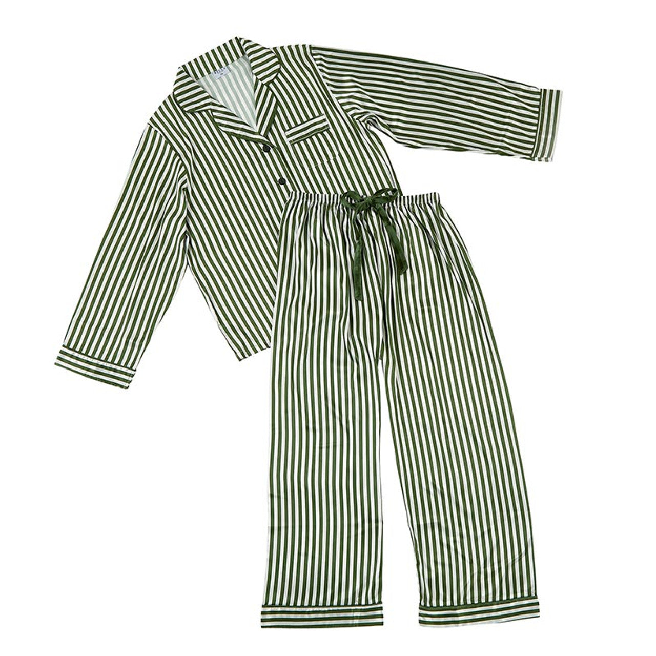 Festive Stripes Christmas Pajama Set