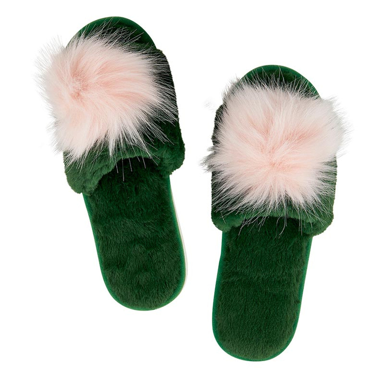 Festive Pom Pom Slippers
