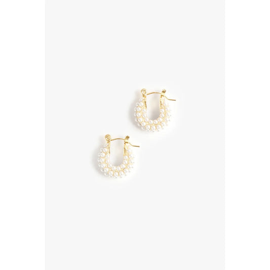 Classic Pearl Huggie Earrings