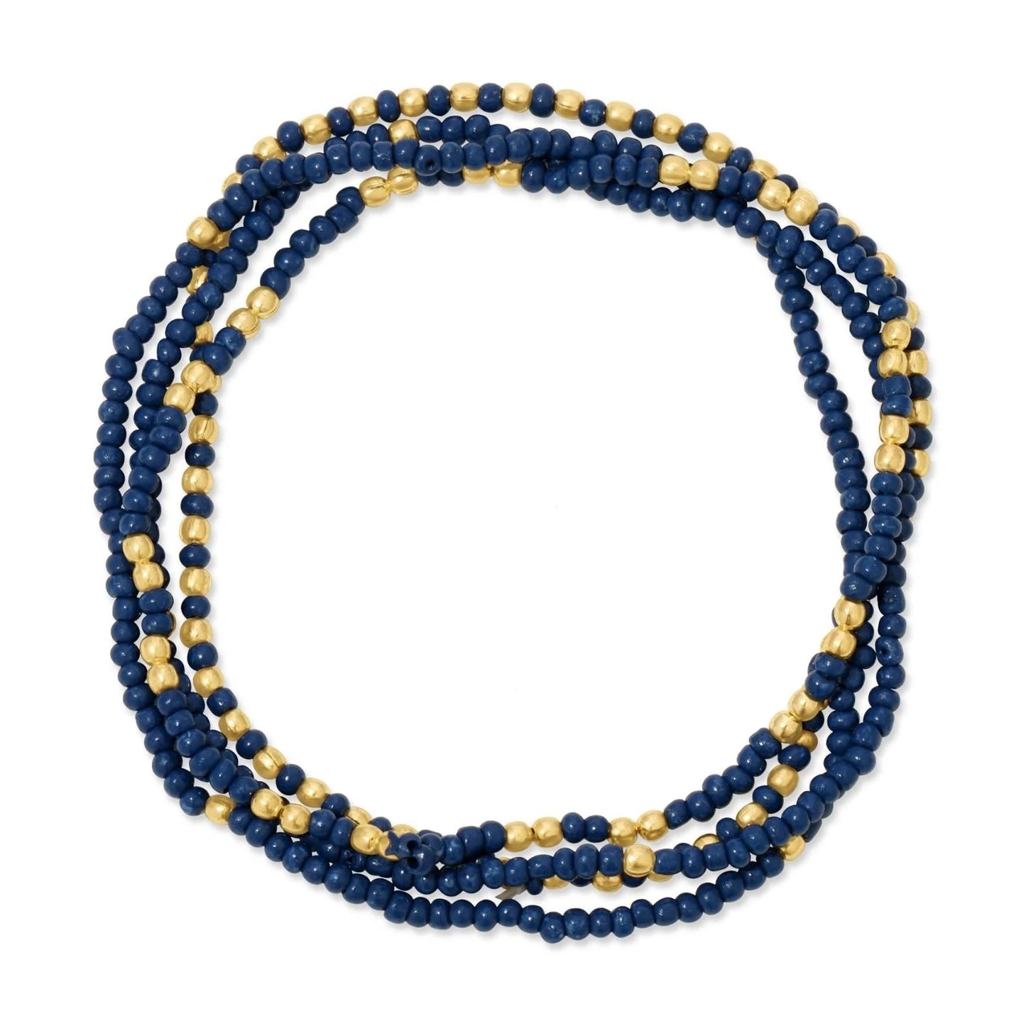 A Set of Four Beaded Stretch Bracelets - Six Styles