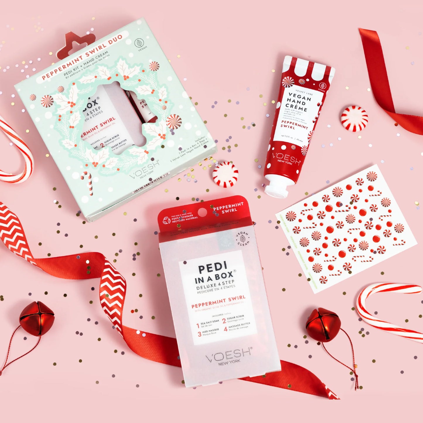 Peppermint Swirl Nail Duo Gift Set