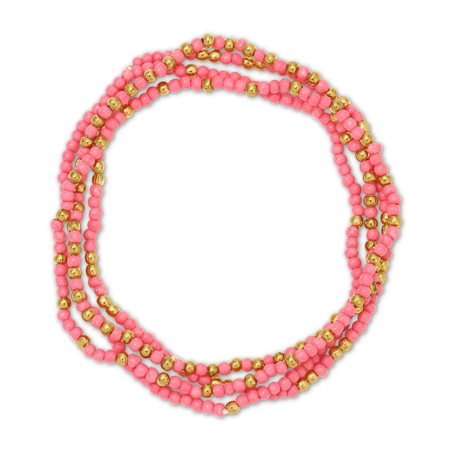 A Set of Four Beaded Stretch Bracelets - Six Styles