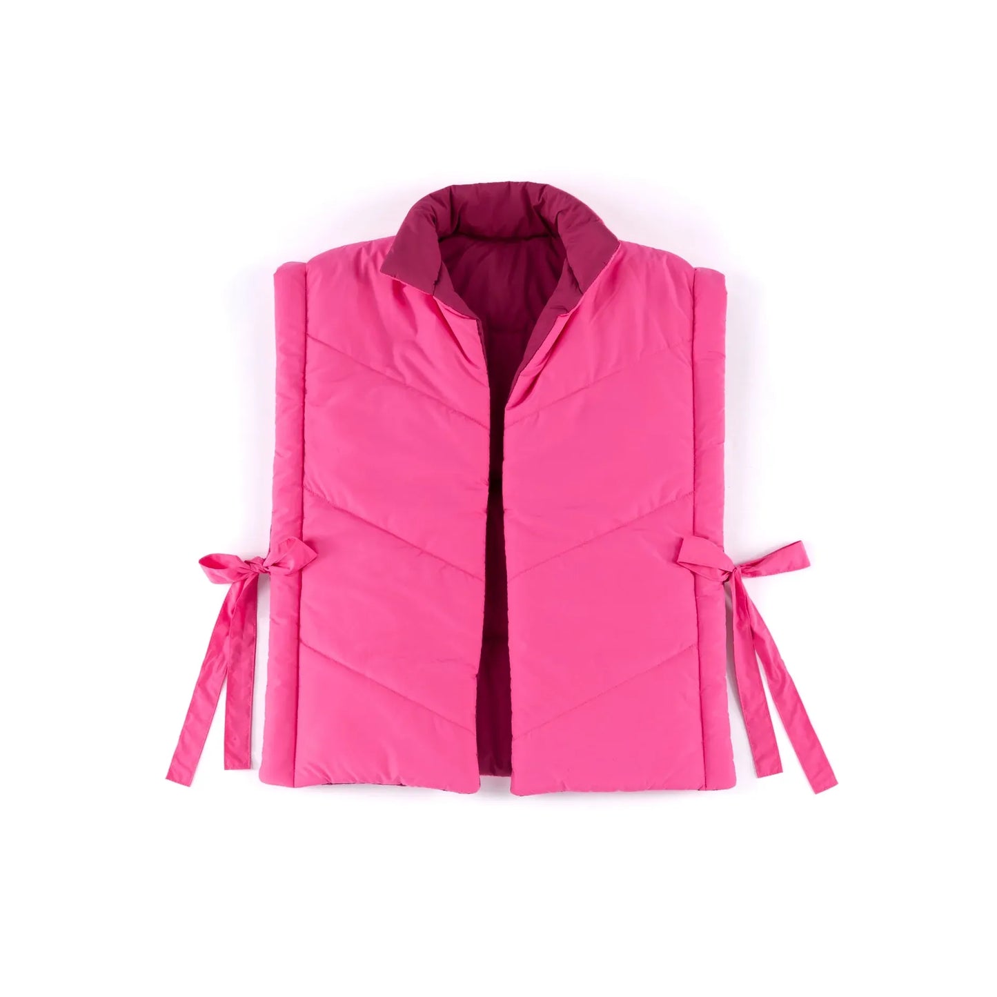 Pretty in Pink Reversible Puffer Vest