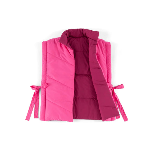 Pretty in Pink Reversible Puffer Vest