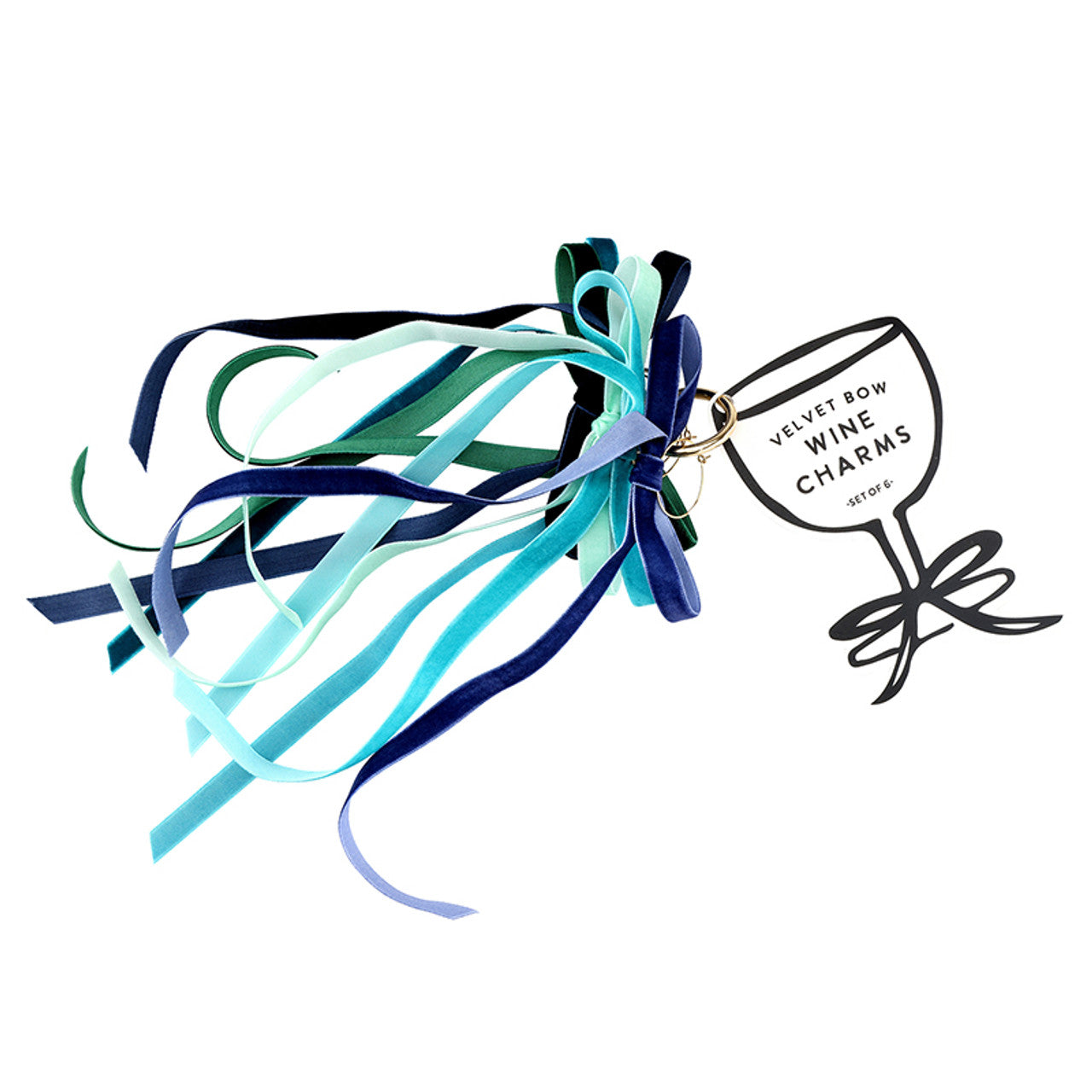 Velvet Bow Wine Charms