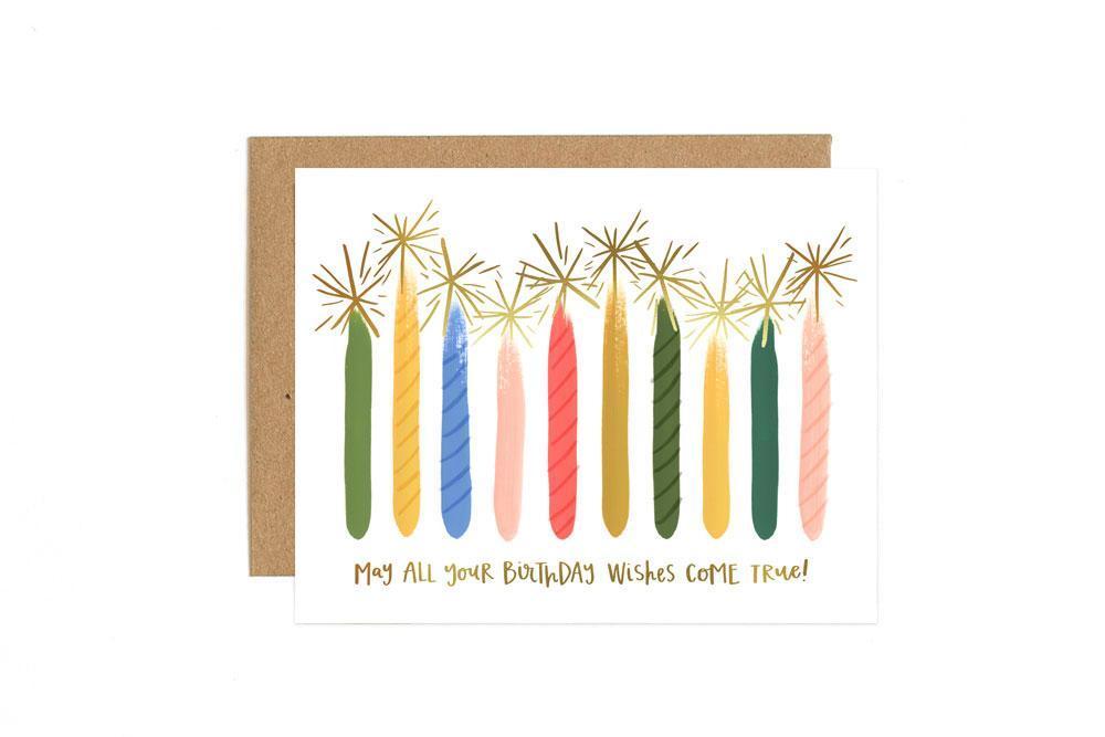 Card - Birthday Wishes Card-White Pier Gifts
