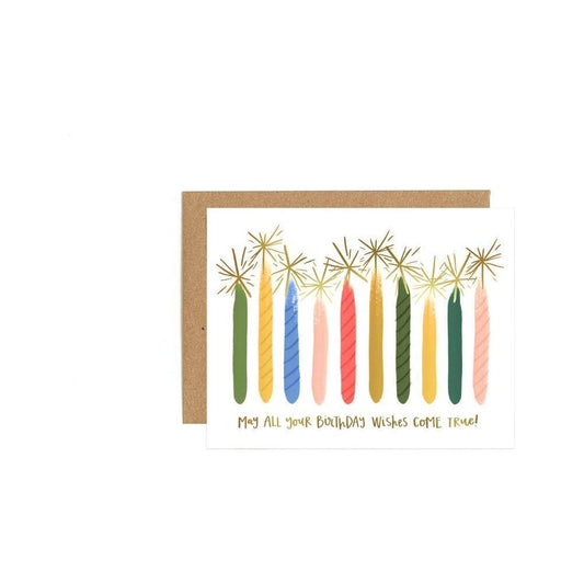 Card - Birthday Wishes Card-White Pier Gifts