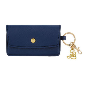 Credit Card Pouch in Navy- Hush Money-White Pier Gifts
