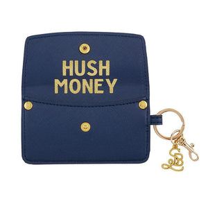 Credit Card Pouch in Navy- Hush Money-White Pier Gifts