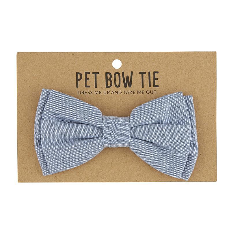 Pet Bow Tie - Chambray-White Pier Gifts