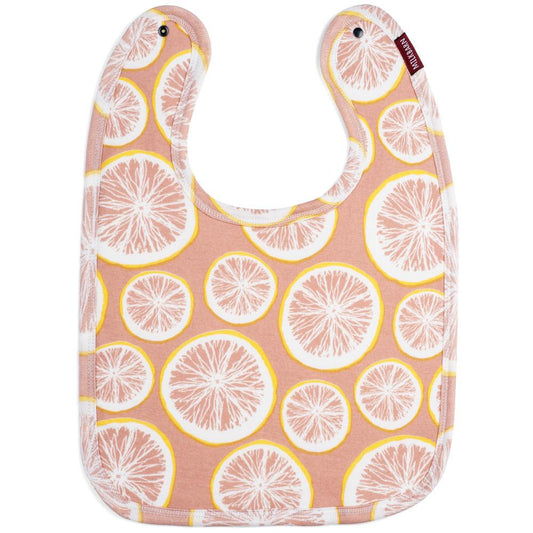 Traditional Bib - Grapefruit by Milkbarn-White Pier Gifts